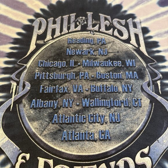 Vintage 2005 Grateful Dead Phil Lesh & Friends Tour Hand Tie Dye T-Shirt - 2X - Picture 3 of 4